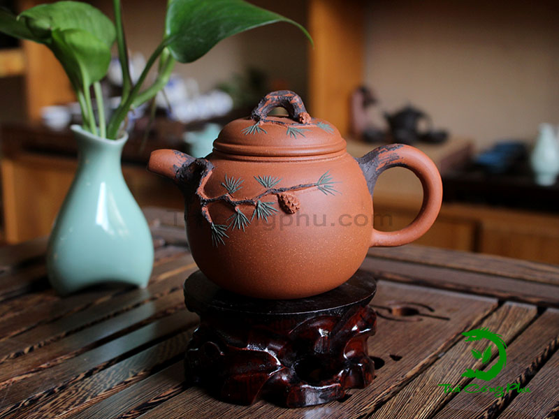 Ấm Tử Sa Báo Xuân Cây Tùng - ATS524
