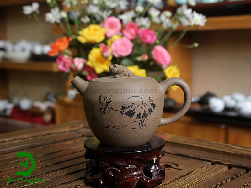 Ấm Tử Sa Sen Ếch