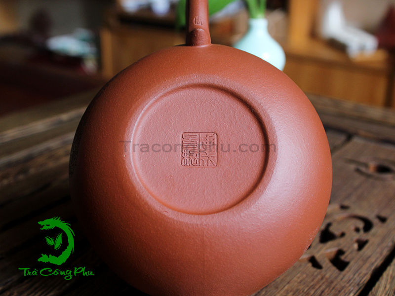 Ấm tử sa Biển phúc hắc kim cương ATS569